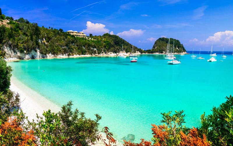Gorgeous beaches of Ionian island of Greece- Paxos,Lakka
